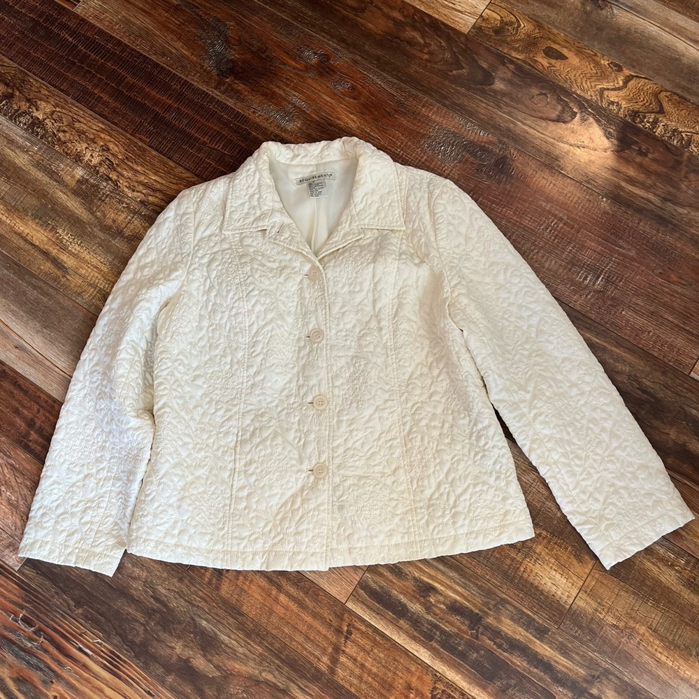 Requirements Cream Quilted Jacket